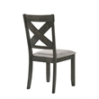 Pemberly Row Solid Wood Side Chair in Rustic Brown (Set of 2)