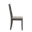 Pemberly Row Solid Wood Side Chair in Rustic Brown (Set of 2)