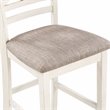 Pemberley Row Solid Wood Brown/White Counter Dining Set Round 42