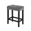Pemberley Row Faux Marble Gray Bar Table Set Rectangular Heat Resistant 60