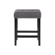 Pemberley Row Faux Marble Gray Bar Table Set Rectangular Heat Resistant 60