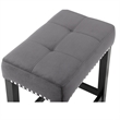 Pemberley Row Faux Marble Gray Bar Table Set Rectangular Heat Resistant 60