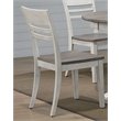 Pemberly Row Wood Side Chairs in Gray Ash / Stormy White (Set of 2)
