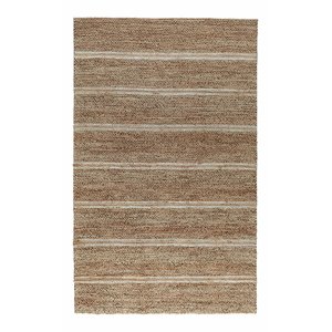 Pemberly Row 96 x 120&quot Jute & Cotton Area Rug in Ivory/Beige
