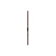 Pemberly Row Contemporary Slatted Wood Headboard Queen Walnut