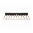 Pemberly Row Solid Wood Modern Twin Size Panel Trundle in Espresso