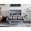 Pemberly Row Twin XL Solid Wood Murphy Bed Chest with Mattress - Driftwood