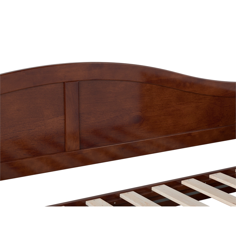 Pemberley Row Solid Wood Walnut Daybed Twin Trundle Rectangular Versatile 78.75