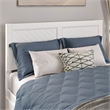 Pemberly Row Full Wood Platform Bed with Footboard & 2 Storage Drawers in White