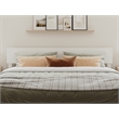 Pemberly Row King Solid Wood Modern Low Profile Platform Bed in White