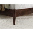 Pemberly Row Solid Wood Low Profile Sleigh King Platform Bed in Walnut
