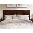 Pemberly Row King Wood Low Profile Platform Bed with Matching Footboard - Walnut