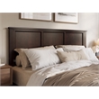 Pemberly Row King Low Profile Platform Bed with Matching Footboard in Espresso