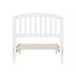 Pemberly Row Quincy Twin Wood Low Profile Platform Bed in White