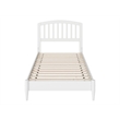 Pemberly Row Quincy Twin Wood Low Profile Platform Bed in White