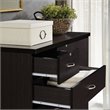 Pemberly Row Hodedah 2 Piece 7 Drawer Wood Chest Set with Locks in Chocolate