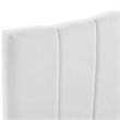 Pemberly Row Channel Performance Velvet Tufted Full-Queen Headboard in White