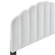 Pemberly Row Twin Modern Performance Velvet Headboard in White