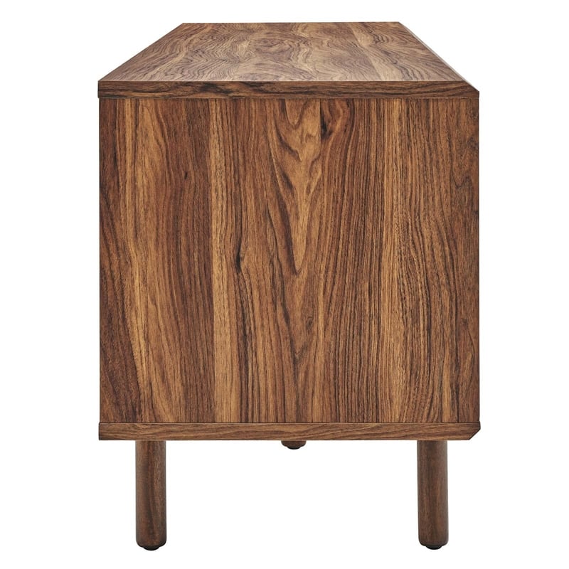 Pemberly Row MDF Particleboard TV and Record Stand for TVs up to 65