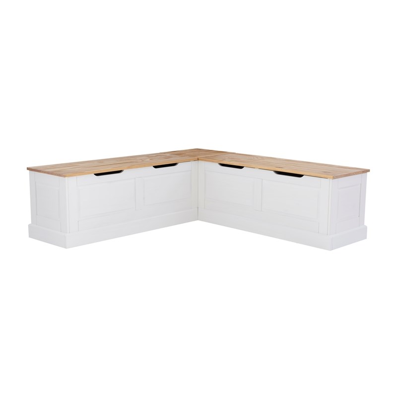Pemberley Row Wood White Nook Rectangular Storage 62.4