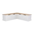 Pemberley Row Wood White Nook Rectangular Storage 62.4