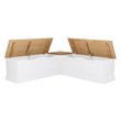 Pemberley Row Wood White Nook Rectangular Storage 62.4