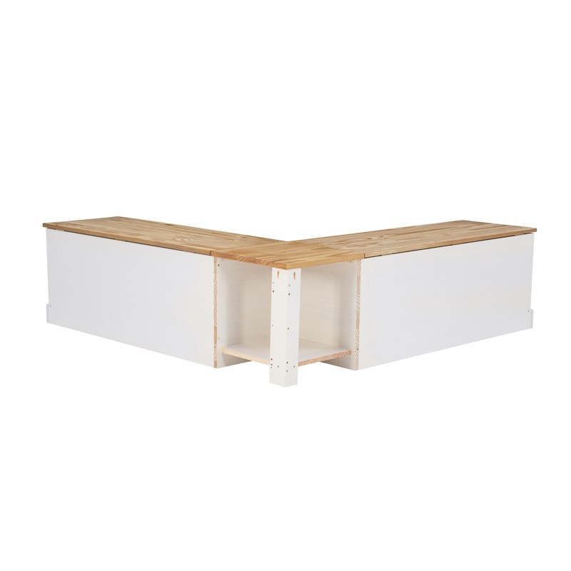 Pemberley Row Wood White Nook Rectangular Storage 62.4