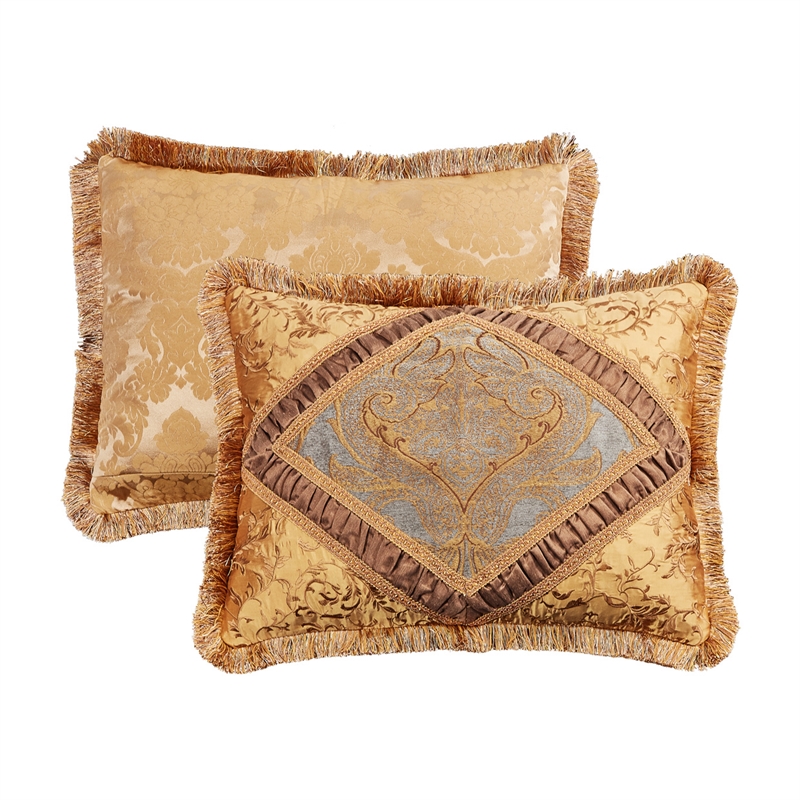 Pemberly Row 13-piece Fabric King Comforter Set in Blue/Gold