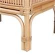 Pemberley Row Natural Rattan Brown Console Table Rectangular Fully Assembled
