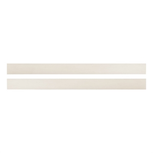 Pemberly Row Traditional Full Size Bed Rails - Brushed White Finish