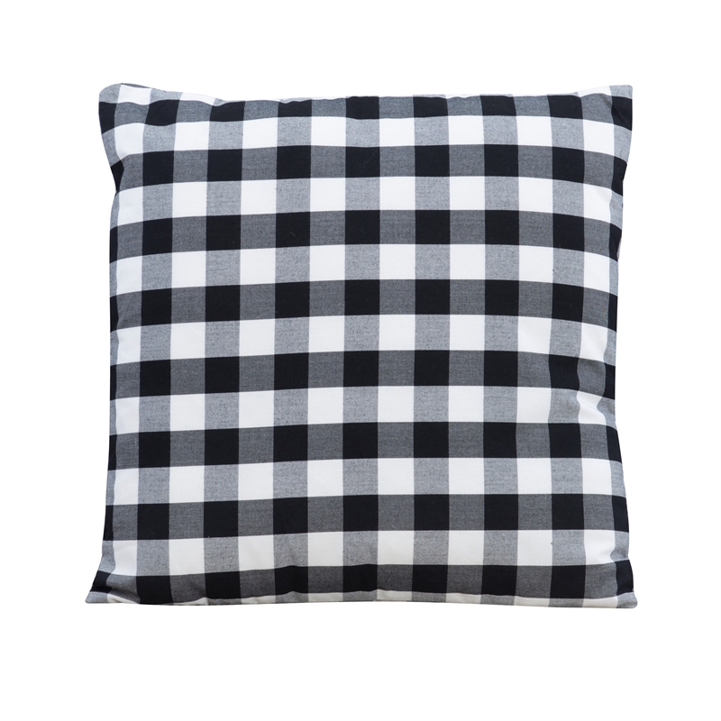Pemberley Row Polyester Black Cushion and Pillow Set for Nook Fully Assembled