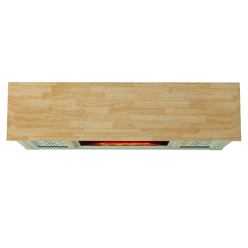 Pemberly Row TV Stand with Electric Fireplace for up to 65