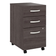 Pemberly Row 3 Drawer Mobile File Cabinet in Storm Gray - Engineered Wood