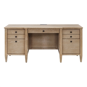 Pemberley Row Wood Light Oak Credenza Rectangular Fully Assembled