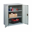 Pemberly Row 3 Shelf Welded Metal Storage Cabinet in Light Gray