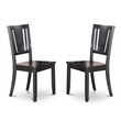 Pemberly Row Modern 9-piece Wood Dining Room Table Set in Black