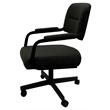 Pemberly Row Modern Set of 4 - Swivel Metal Caster Dining Chairs