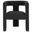 Pemberly Row Modern Fabric Upholstered Accent Side Chair Black
