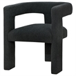 Pemberly Row Modern Fabric Upholstered Accent Side Chair Black