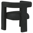 Pemberly Row Modern Fabric Upholstered Accent Side Chair Black