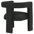 Pemberly Row Modern Fabric Upholstered Accent Side Chair Black