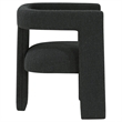 Pemberly Row Modern Fabric Upholstered Accent Side Chair Black
