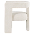 Pemberly Row Modern Fabric Upholstered Accent Side Chair White