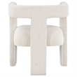 Pemberly Row Modern Fabric Upholstered Accent Side Chair White