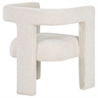 Pemberly Row Modern Fabric Upholstered Accent Side Chair White