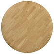 Pemberly Row 5-piece Round Solid Wood Dining Set Light Walnut