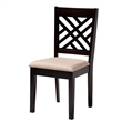 Pemberly Row Sand Fabric and Walnut Brown Wood 6-Piece Dining Set