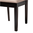 Pemberly Row Sand Fabric and Walnut Brown Wood 6-Piece Dining Set