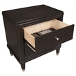 Pemberly Row Mid-Century 2-drawer Wood Nightstand Bedside Table Brown