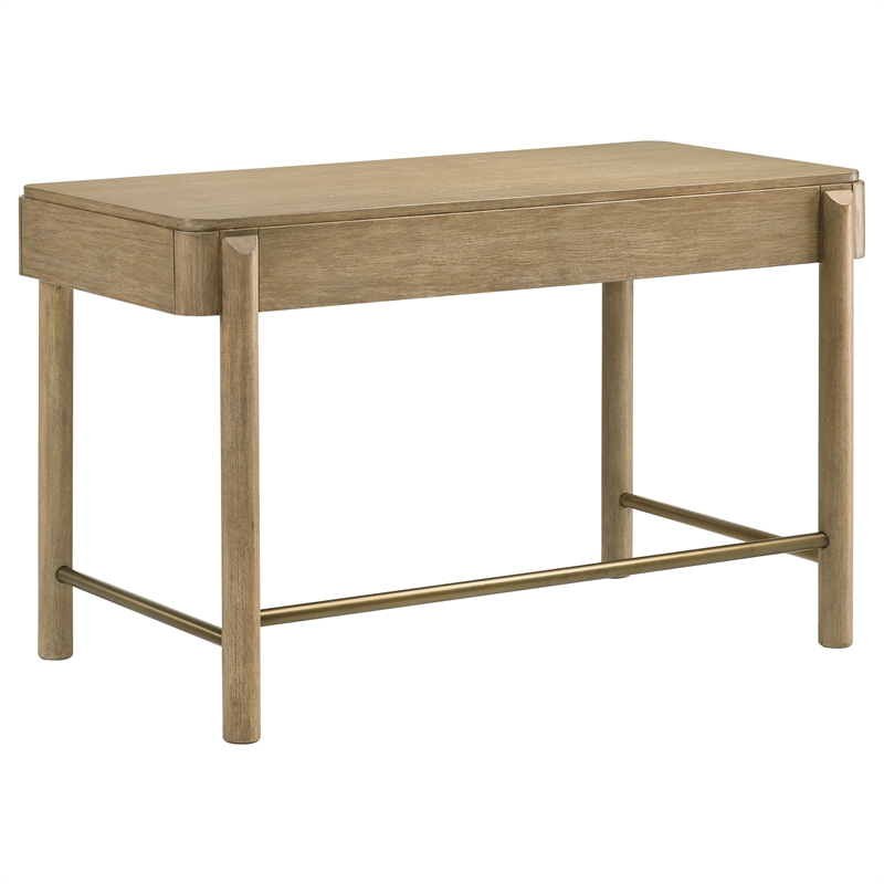 Pemberly Row 2-drawer Wood Vanity Desk Makeup Table Sand Wash
